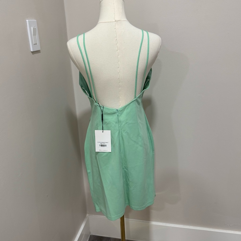 Hello Molly Quiet Dancer Mini Dress green XL size 10 NWT - Picture 4 of 6